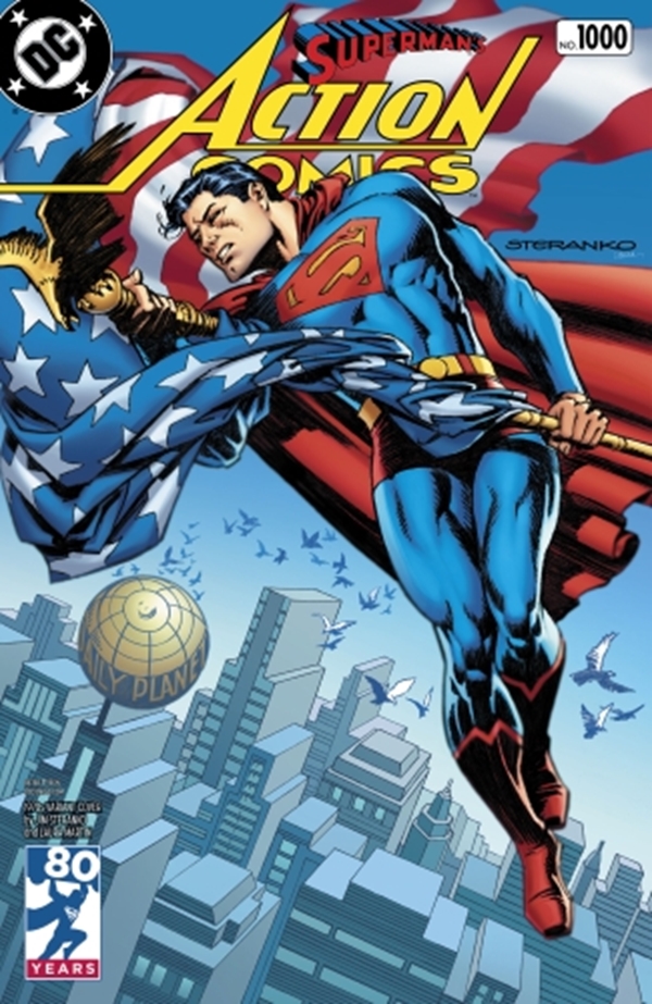 Action Comics #1000 1970s Variant Cover Edition Cover Jim Steranko (April 2018) Superman