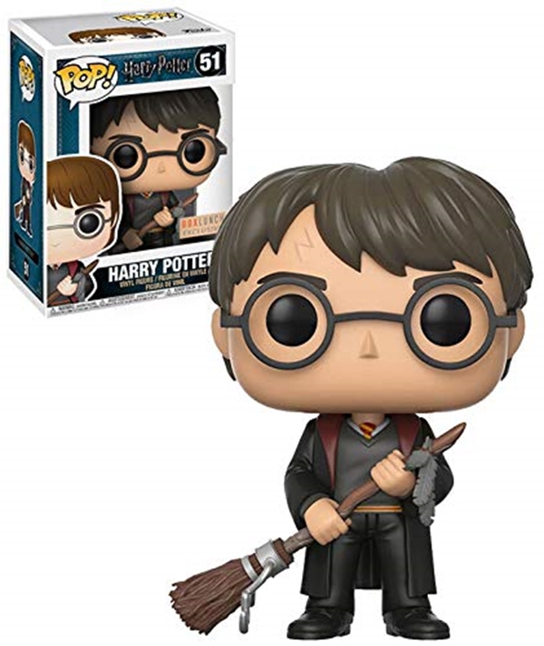 Harry with Firebolt and Feather Funko Pop 10 cm Nº 51