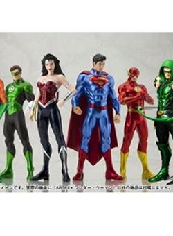 Pack DC New 52 Arfx Kotobukiya 2ª Mano 1/10 (Superman, Batman, Wonder Woman, Flash, Aquaman, Green Lantern, Green Arrow, Robín)