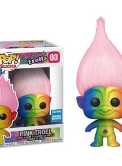 Rainbow Troll w/Pink Hair Funko pop 10 cm Nº03 Trolls Classic Convention Exclusive
