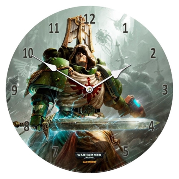 Reloj pared Dark Angels Warhammer 40,000 cristal