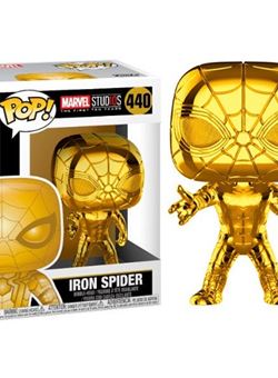 Spider-Man Gold Chrome Funko Pop 10 cm Nº440 Marvel Studios 10 Aniversario Spiderman